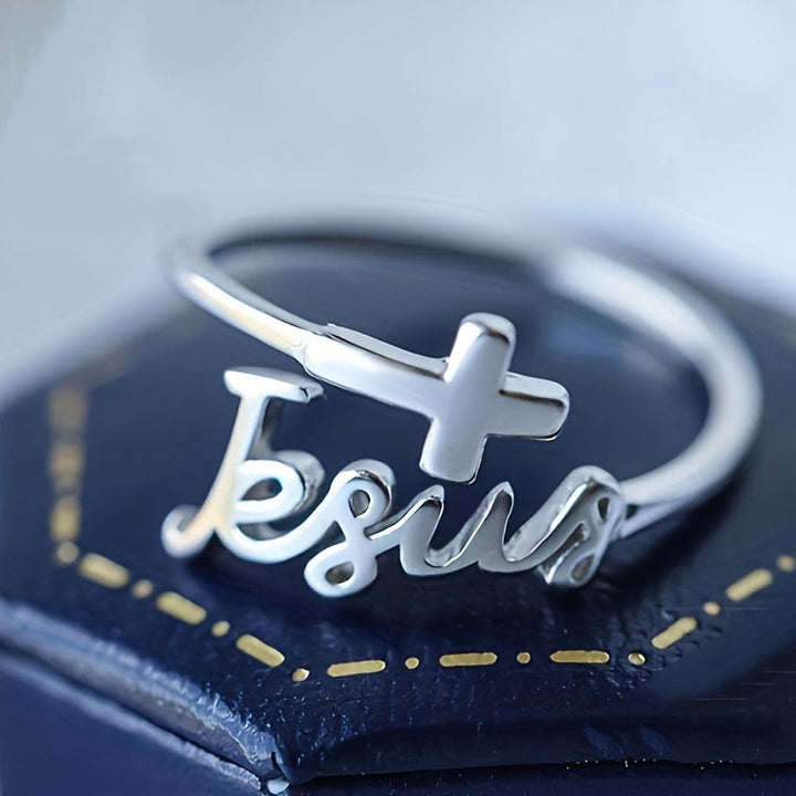 Christianartworkshop Jesus & Cross Ring: A Simple Yet Profound Testament of Faith - image 3