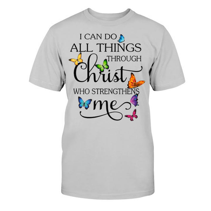 Christianartworkshop Empowered by Christ Unisex Cotton T-Shirt - Grey - 2XL - image 4