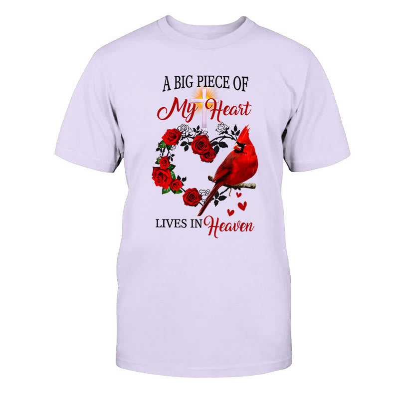 Christianartworkshop Jesus A Big Piece Of My Heart Lives In Heaven Classic T-Shirt - Purple - 2XL - image 12