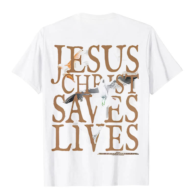 Christianartworkshop Jesus Face and Crown of Thorns Graphic T-Shirt - image 2
