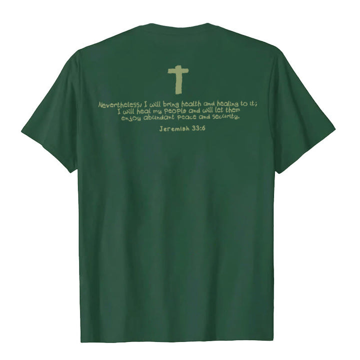 Christianartworkshop Jesus Heals Graphic T-Shirt - image 17