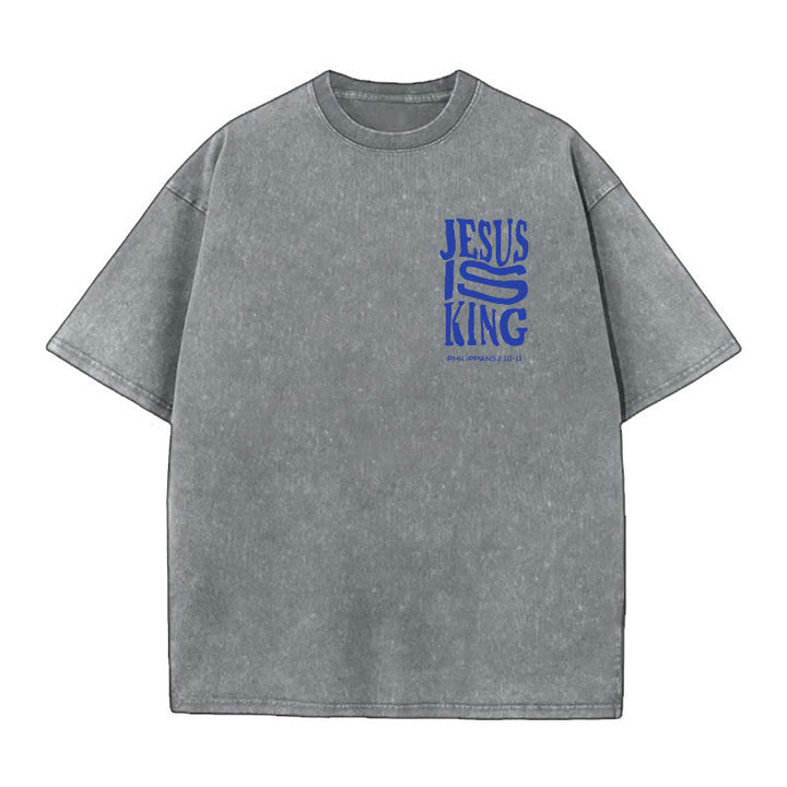 Christianartworkshop Jesus Is King Graphic T-Shirt