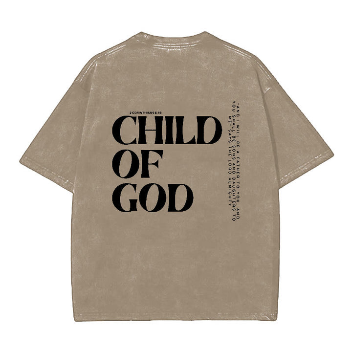 Christianartworkshop Child of God Graphic T-Shirt - Brown - 5XL - image 6
