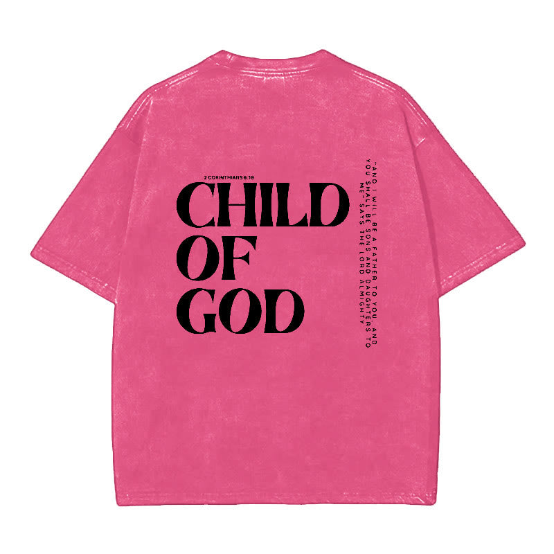 Christianartworkshop Child of God Graphic T-Shirt - Pink - 5XL - image 10