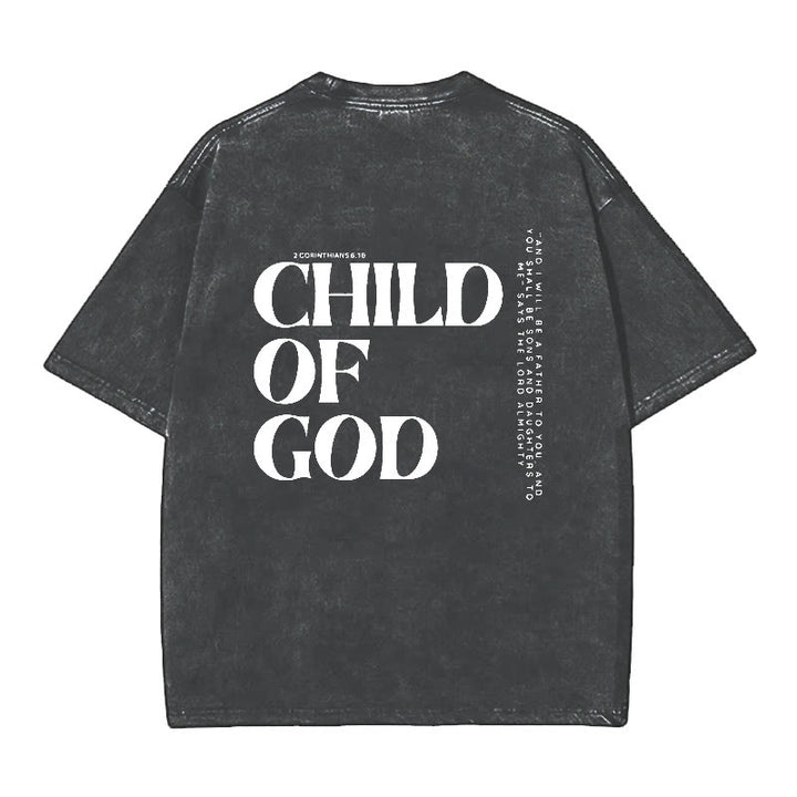 Christianartworkshop Child of God Graphic T-Shirt - Black - 5XL - image 2