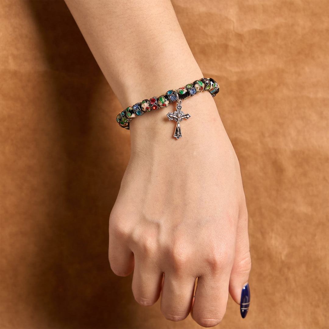 Christianartworkshop Handcrafted Cloisonné Beads Timeless Faith Bracelet: A Testament of Christ's Presence - image 11