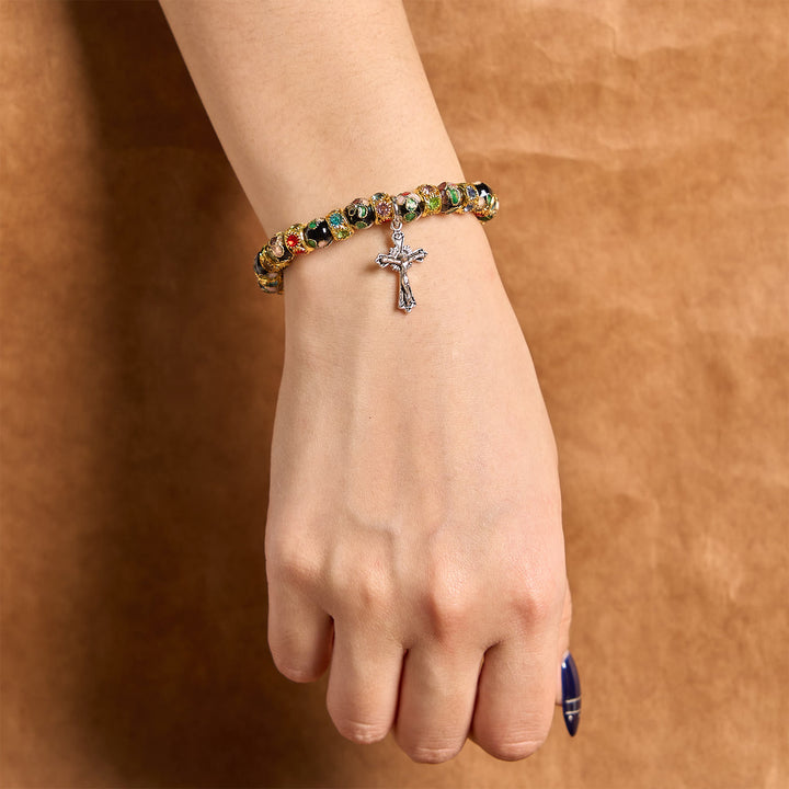 Christianartworkshop Handcrafted Cloisonné Beads Timeless Faith Bracelet: A Testament of Christ's Presence - image 12