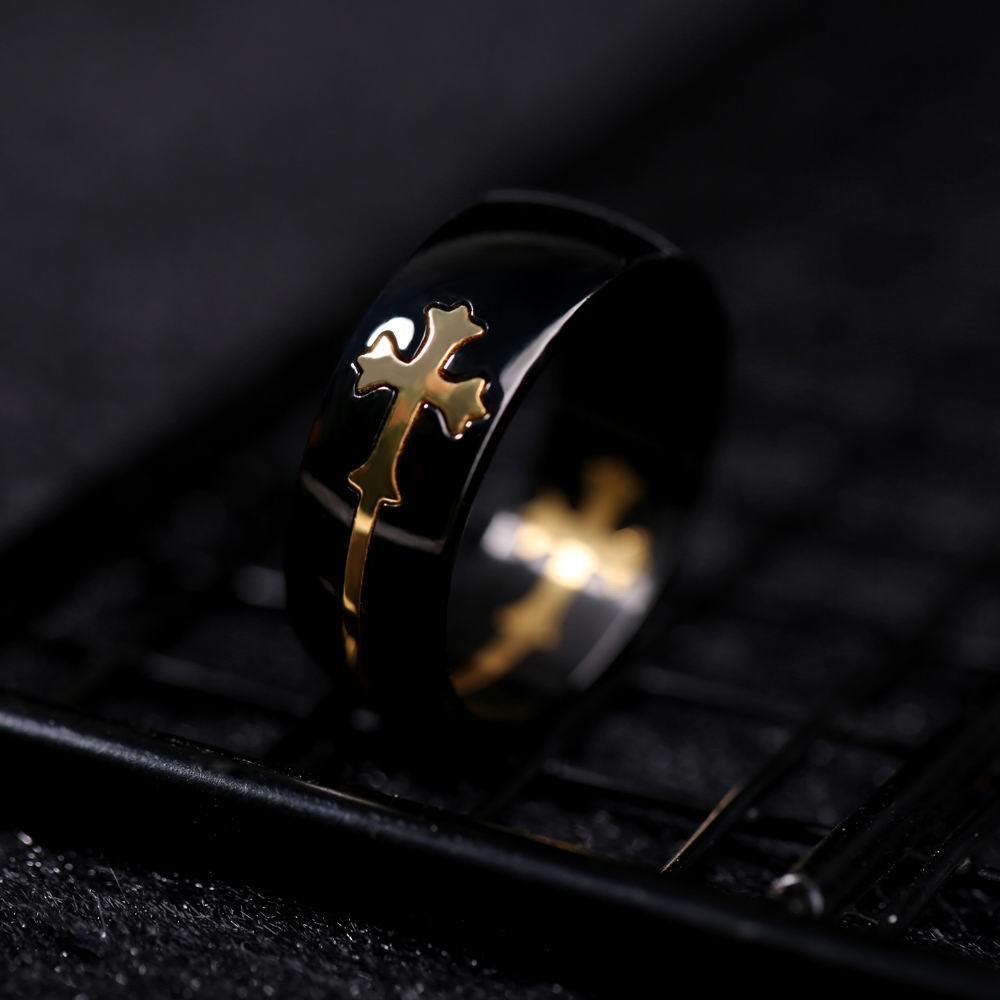 Christianartworkshop JESUS & Cross Ring - A Fusion of Fashion and Faith - image 1