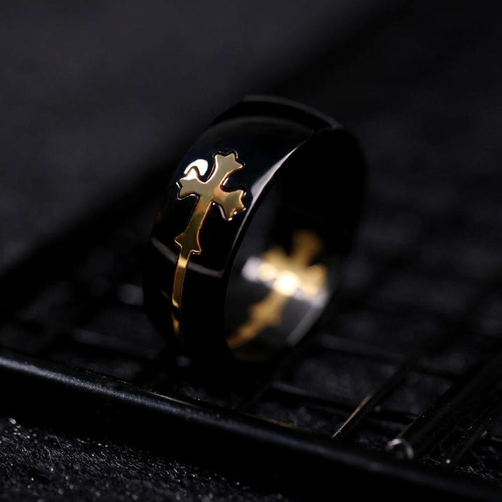 Christianartworkshop JESUS & Cross Ring - A Fusion of Fashion and Faith - image 1