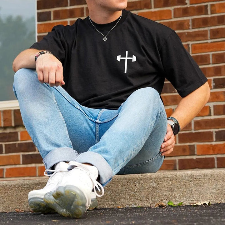 Christianartworkshop Floral Embellished Jesus is King Christian T-Shirt  - image 7