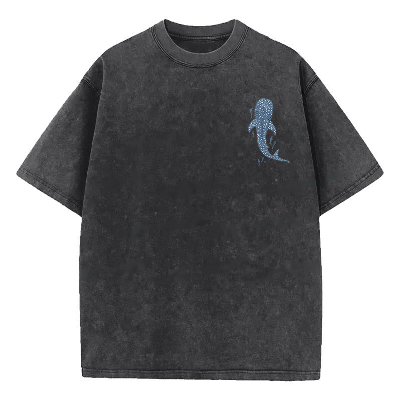 Christianartworkshop I Will Be With You Double Sided Washed Christian T-shirt