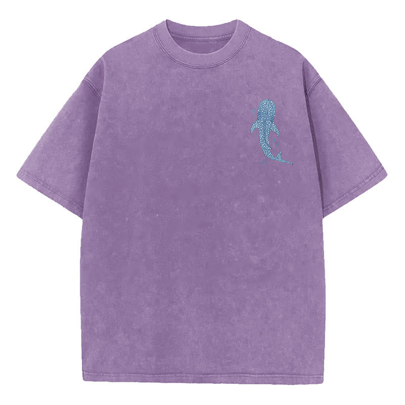 Christianartworkshop I Will Be With You Double Sided Washed Christian T-shirt