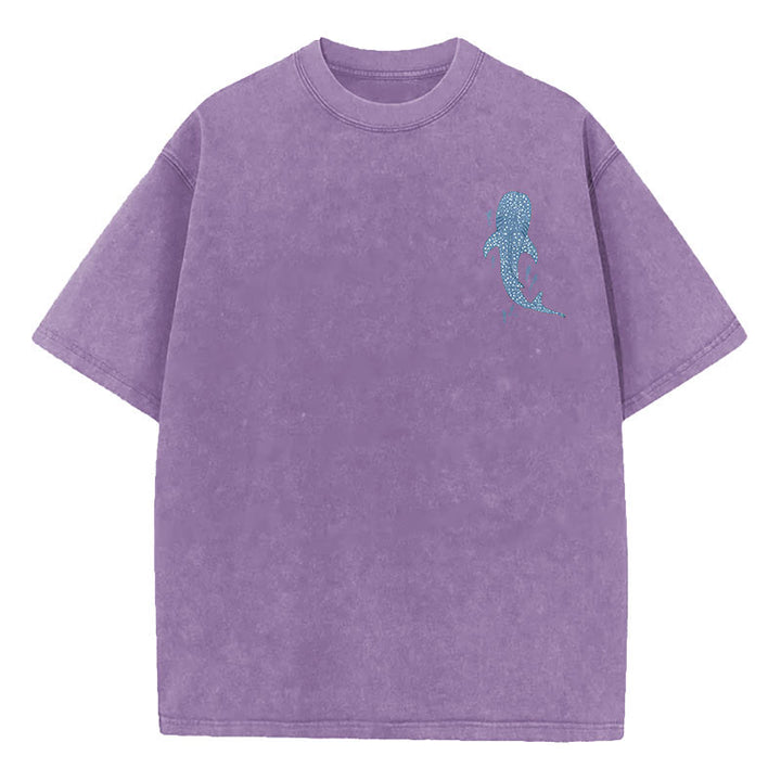 Christianartworkshop I Will Be With You Double Sided Washed Christian T-shirt