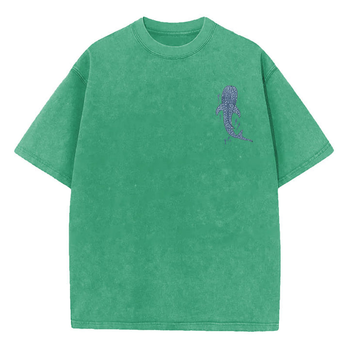 Christianartworkshop I Will Be With You Double Sided Washed Christian T-shirt