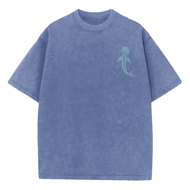Christianartworkshop I Will Be With You Double Sided Washed Christian T-shirt