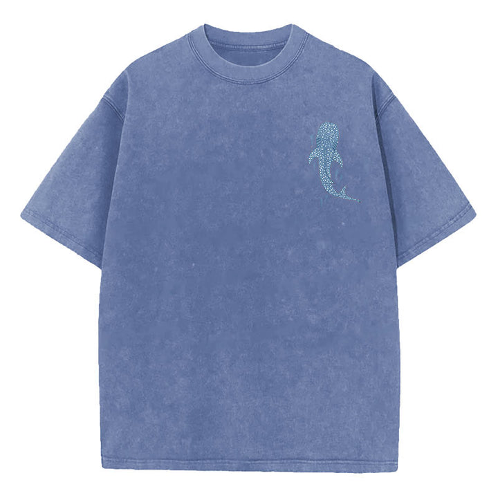 Christianartworkshop I Will Be With You Double Sided Washed Christian T-shirt