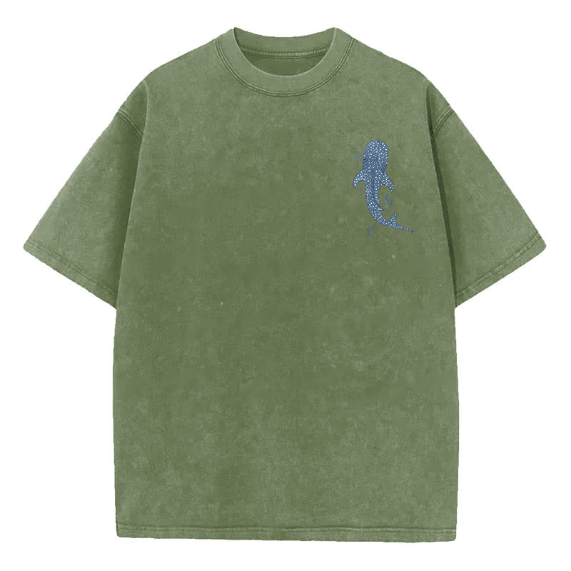 Christianartworkshop I Will Be With You Double Sided Washed Christian T-shirt