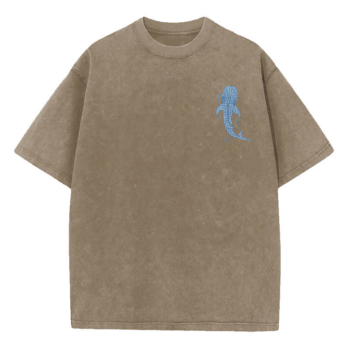 Christianartworkshop I Will Be With You Double Sided Washed Christian T-shirt