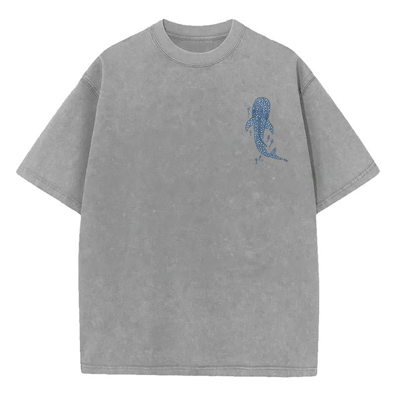 Christianartworkshop I Will Be With You Double Sided Washed Christian T-shirt