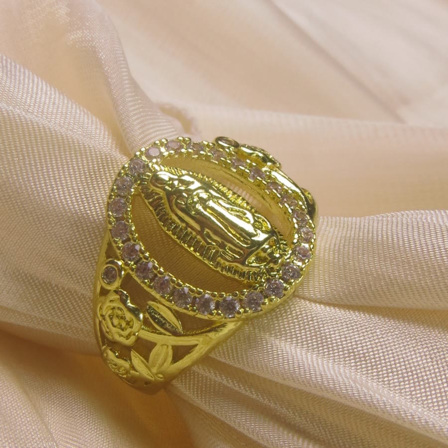 Christianartworkshop Classic & Vintage Style Our Lady Rose Copper Ring: Blending Faith with Elegance - image 1