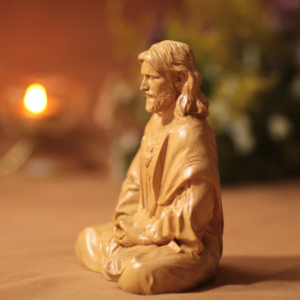 Christianartworkshop Sacred Heart of Jesus Resin Easter Dekstop Decor Ornament - image 1