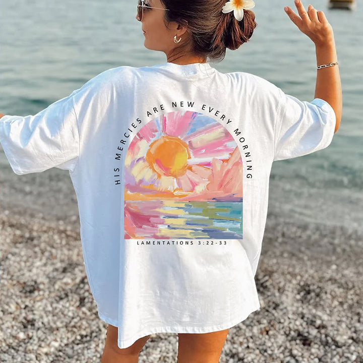 Christianartworkshop His Mercies Are New Every Morning T-Shirt - image 3