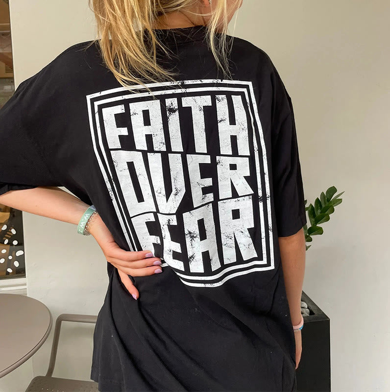 Christianartworkshop Faith Over Fear T-Shirt - image 25