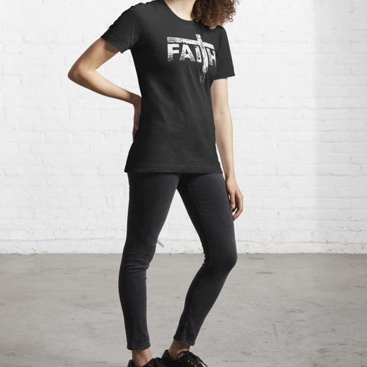 Christianartworkshop The Faith Cross T-Shirt - image 13