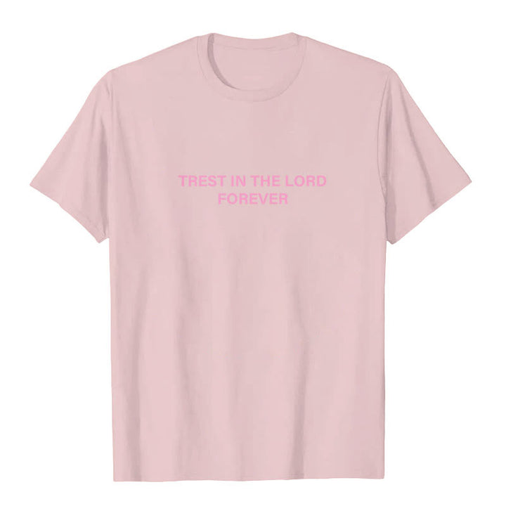 Christianartworkshop Trust In The Lord Forever T-Shirt - image 14