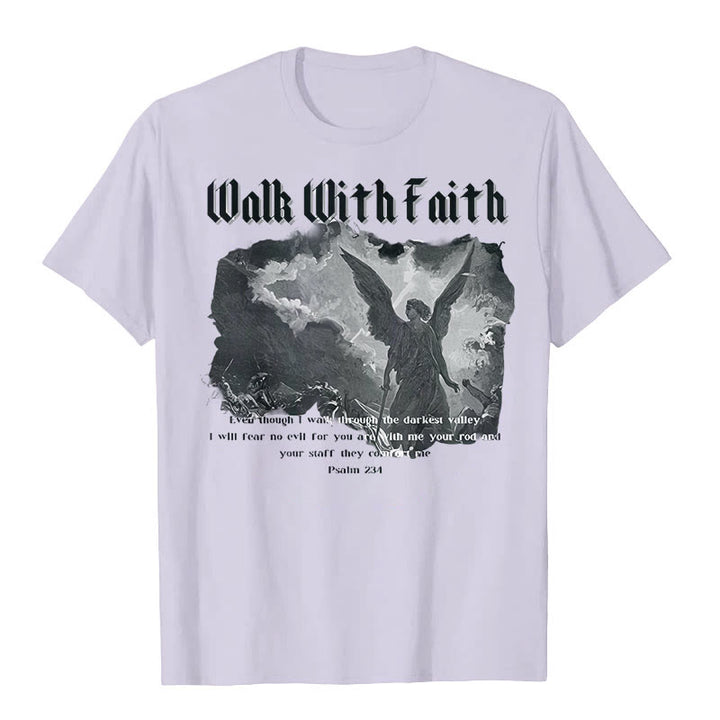 Christianartworkshop Walk With Faith T-Shirt - Purple - 2XL - image 7
