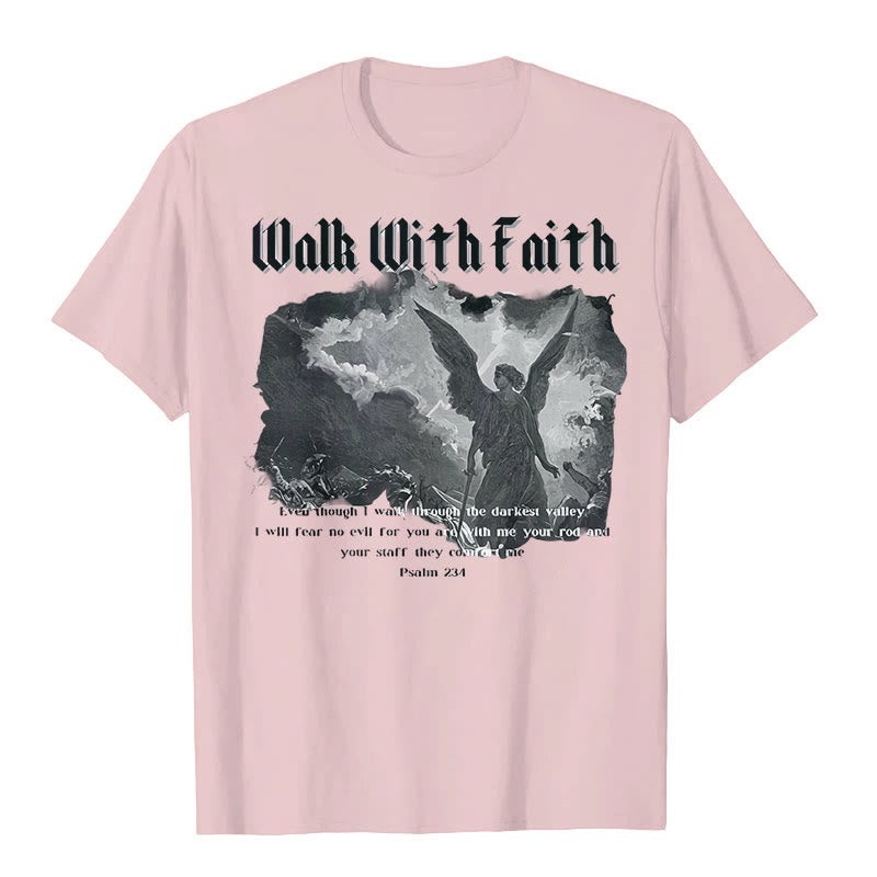 Christianartworkshop Walk With Faith T-Shirt - Pink - 2XL - image 4