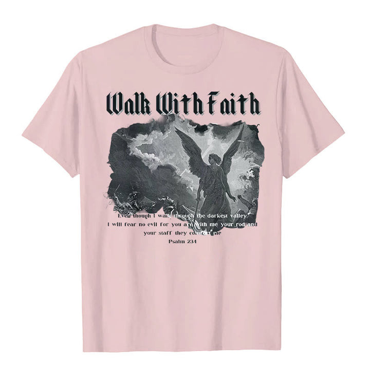 Christianartworkshop Walk With Faith T-Shirt - Pink - 2XL - image 4