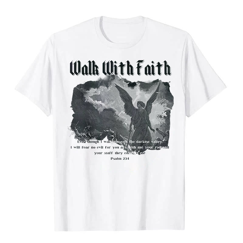 Christianartworkshop Walk With Faith T-Shirt - White - 2XL - image 1