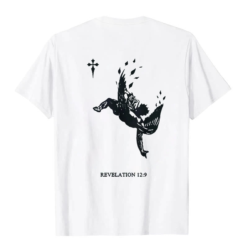 Christianartworkshop Only God's Judgment Matter Print Short Sleeve T-Shirt - White - 2XL - image 3