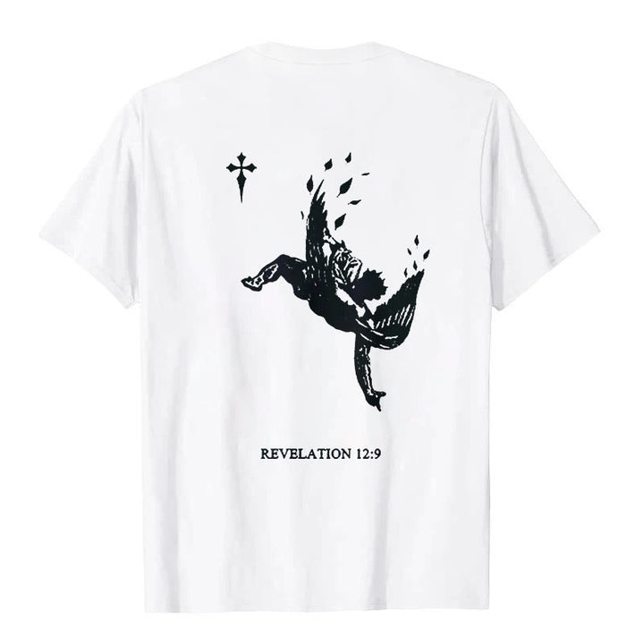 Christianartworkshop Only God's Judgment Matter Print Short Sleeve T-Shirt - White - 2XL - image 3