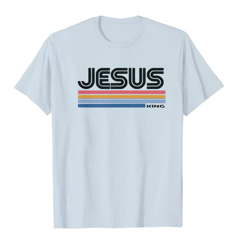 Christianartworkshop Retro Jesus King T-Shirt