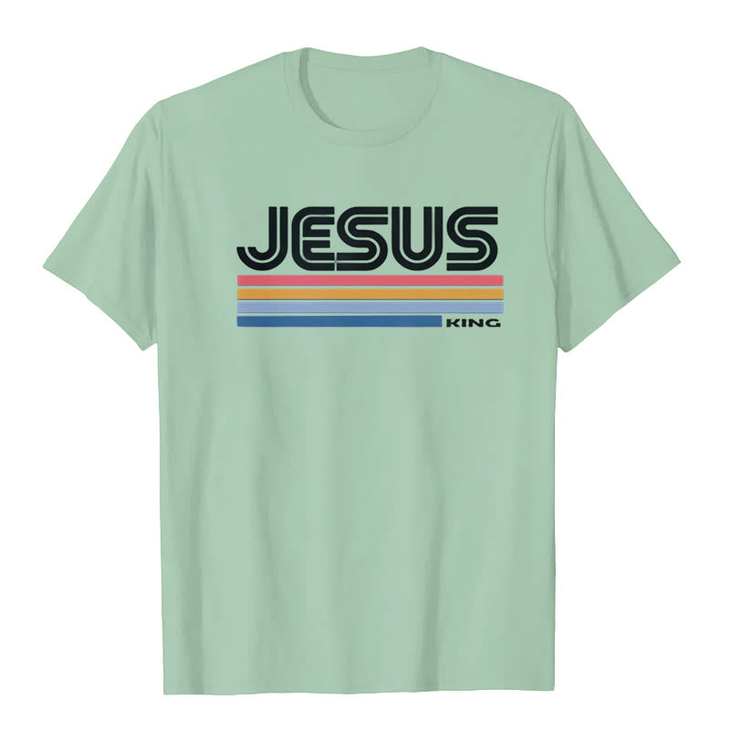 Christianartworkshop Retro Jesus King T-Shirt