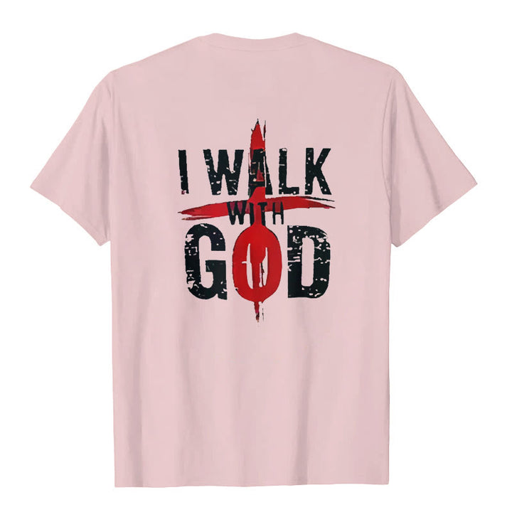 Christianartworkshop I'll Walk With God T-Shirt - image 13