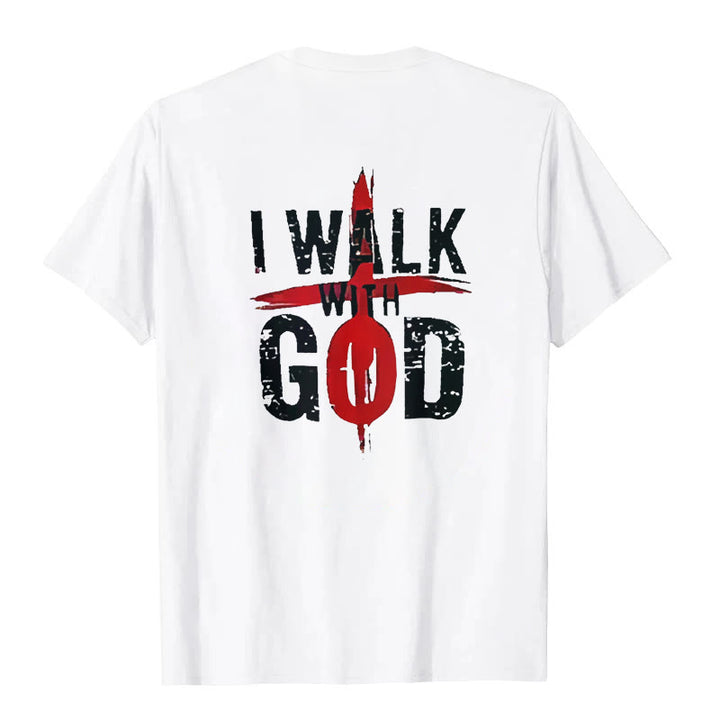 Christianartworkshop I'll Walk With God T-Shirt - image 1
