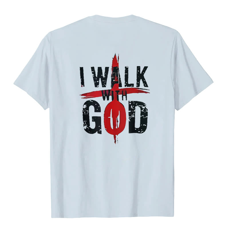 Christianartworkshop I'll Walk With God T-Shirt - image 10