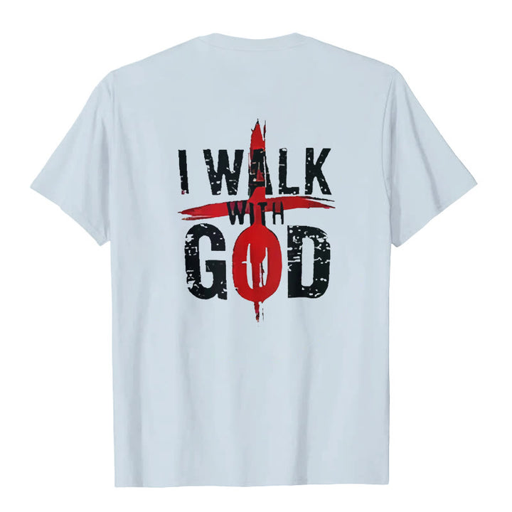 Christianartworkshop I'll Walk With God T-Shirt - image 10