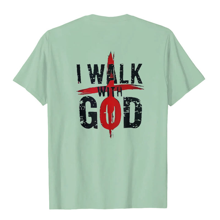 Christianartworkshop I'll Walk With God T-Shirt - image 16