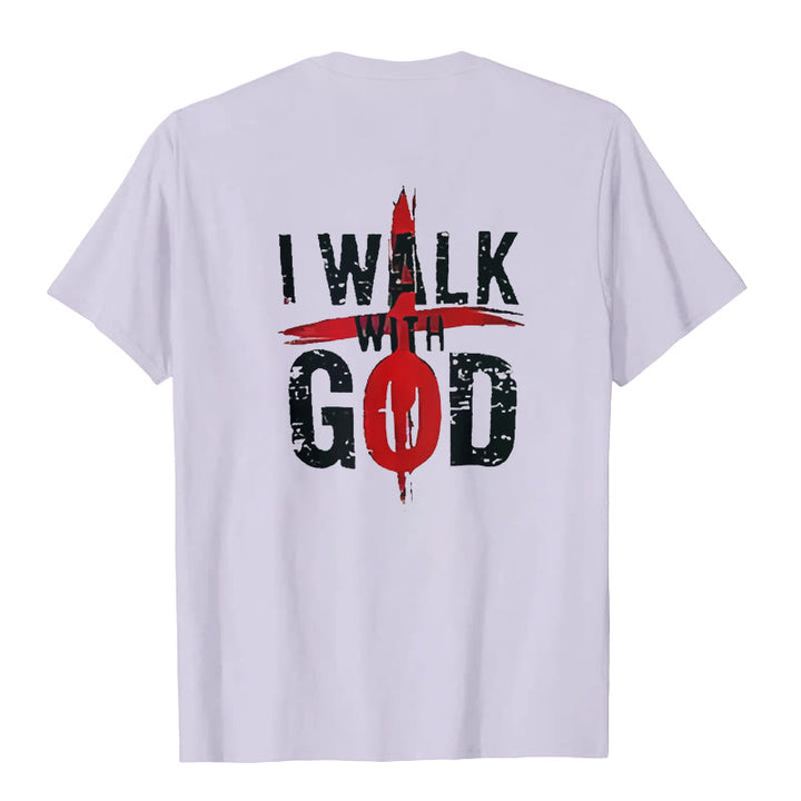 Christianartworkshop I'll Walk With God T-Shirt - image 22