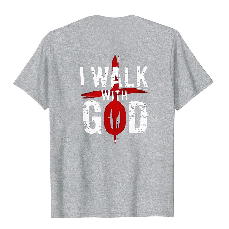 Christianartworkshop I'll Walk With God T-Shirt - image 25