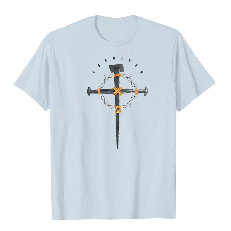 Christianartworkshop Forgiven Cross T-Shirt