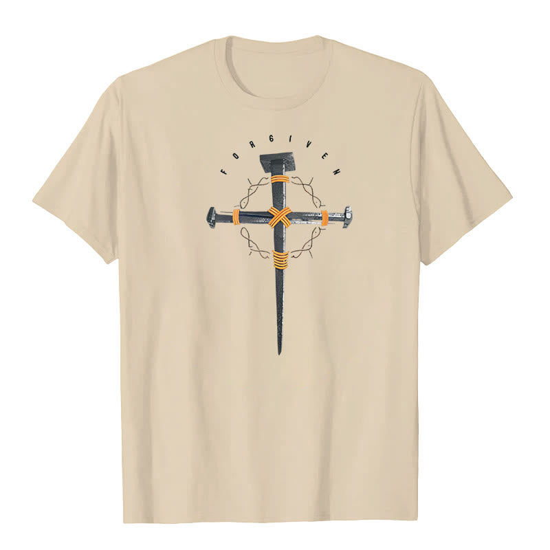 Christianartworkshop Forgiven Cross T-Shirt