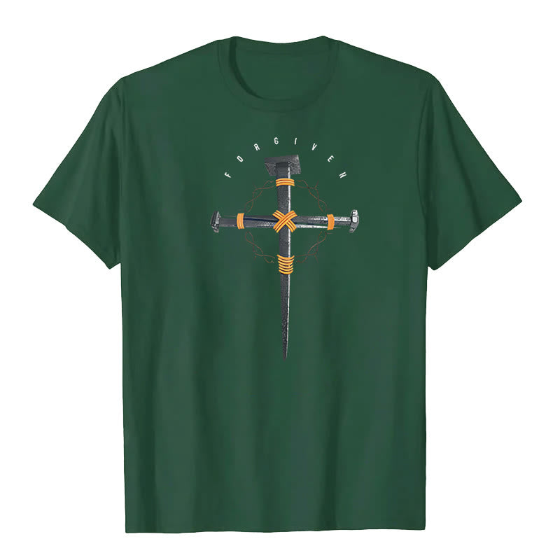 Christianartworkshop Forgiven Cross T-Shirt