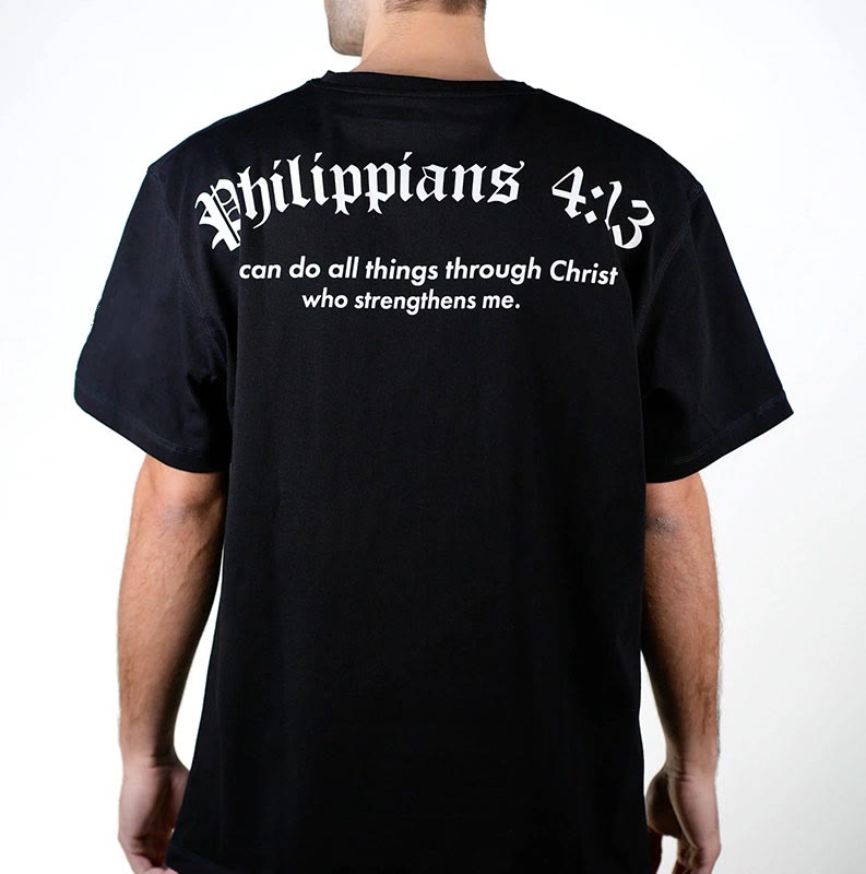Christianartworkshop Philippians 4:13 "I Can Do All Things" Strength T-Shirt - image 2