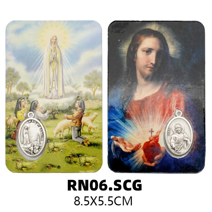 Christianartworkshop Our Lady & Jesus & Angels Paper Card: A Symbol of Holy Spirit and Power - Style9 - image 12