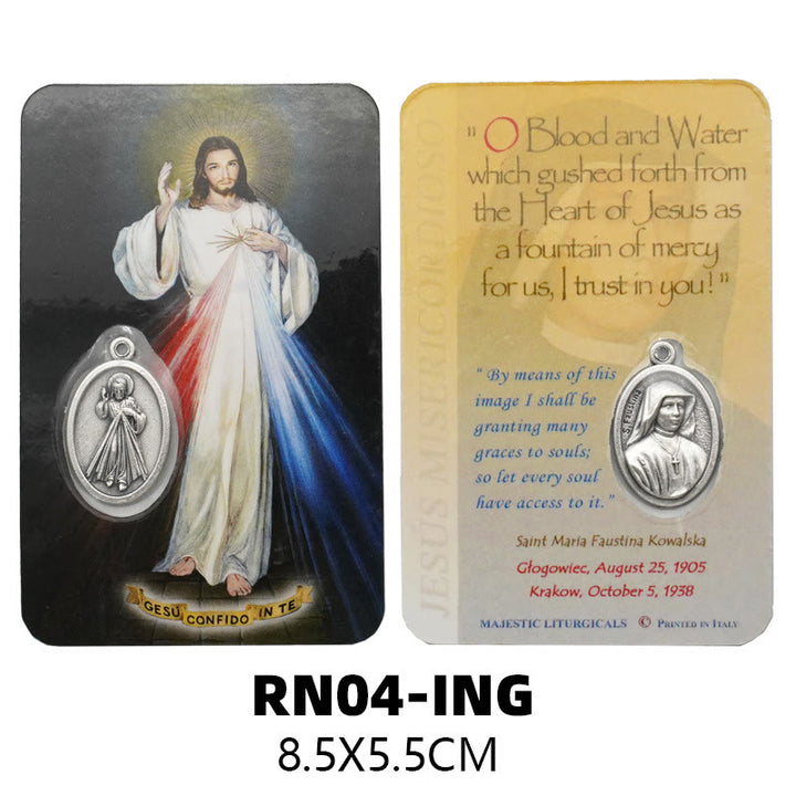 Christianartworkshop Our Lady & Jesus & Angels Paper Card: A Symbol of Holy Spirit and Power - Style3 - image 6